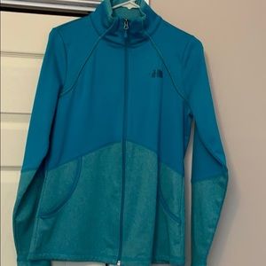 North Face Lightweight Teal Zip Jacket